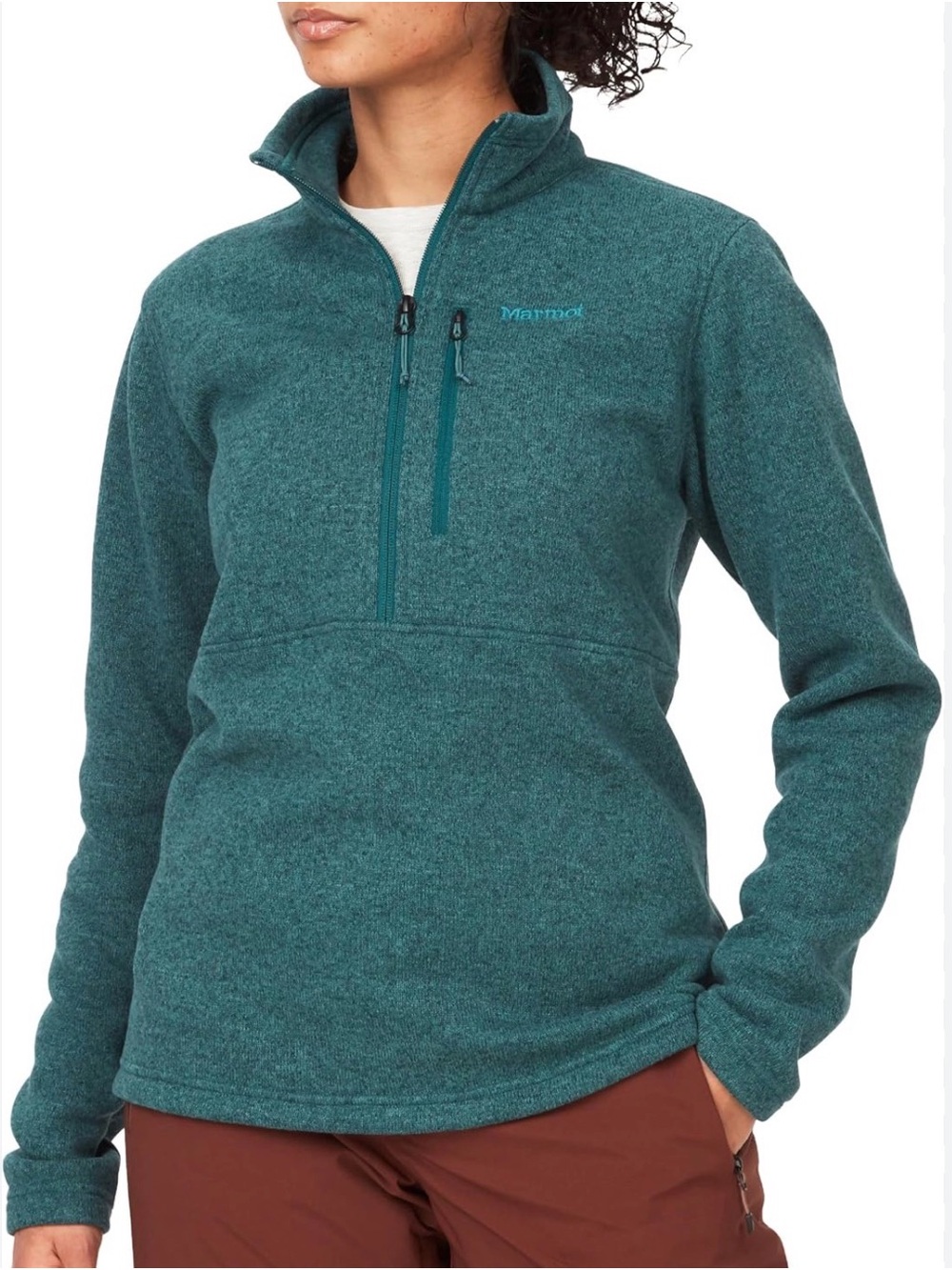 Marmot Teal Women’s Half-Zip Fleece Pullover